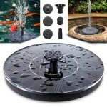 Solar Fountain Pump with 4 Nozzles for Ponds