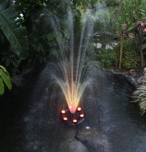 Ocean Mist Magic Pond Floating Fountain with RGB LEDs