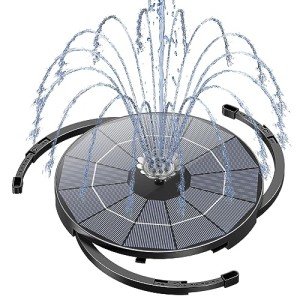 AISITIN Solar Fountain Pump for Bird Baths