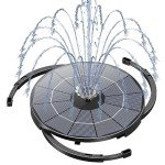 AISITIN Solar Fountain Pump for Bird Baths
