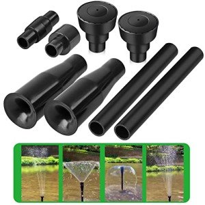 8-Piece Nozzle Set for Garden and Pond Fountains