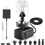 Adjustable Bird Bath Fountain with LED Light
