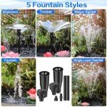 8-Piece Nozzle Set for Garden and Pond Fountains