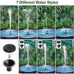 Adjustable Bird Bath Fountain with LED Light