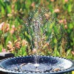 AISITIN Solar Fountain Pump for Bird Baths