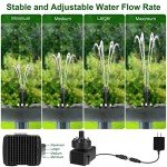 Adjustable Bird Bath Fountain with LED Light