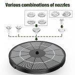 AISITIN Solar Fountain Pump for Bird Baths