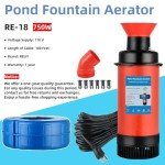 Powerful 110V Pond Fountain Aerator with Pump