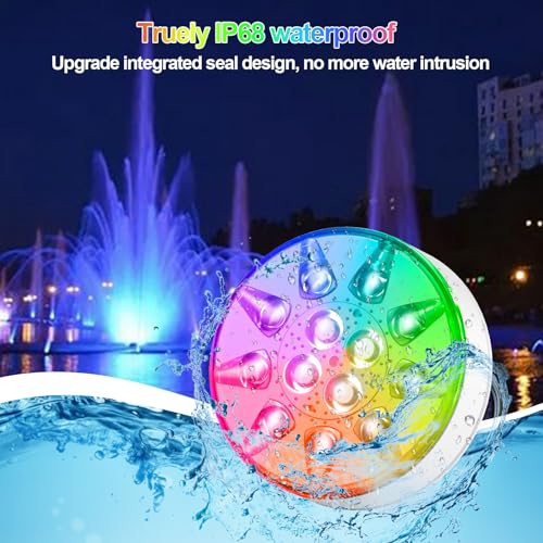 LED Submersible Lights 2 Pack for Ponds, Fountains