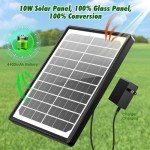 Solar Water Fountain with LED Lights & Remote Control