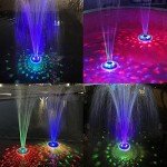 LanPool Rechargeable Floating Water Fountain with Lights