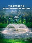 1HP Pond Fountain Aerator with Timer and Power Cord