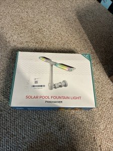 Solar Pool Fountain with 10 Color-Changing Lights
