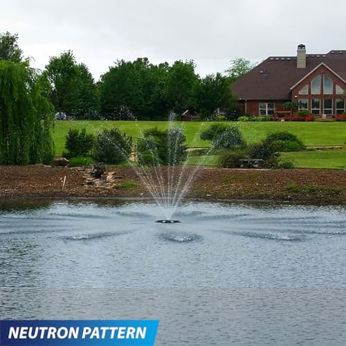1/2HP Decorative Pond Floating Eco Fountain with Color Changing Lights