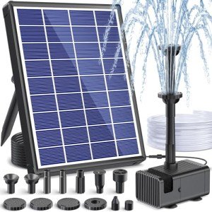 Solar Fountain Pump for Bird Baths & Ponds