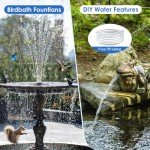 Solar Fountain Pump for Bird Baths & Ponds