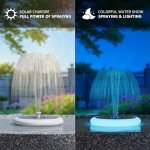 Solar-Powered Floating Fountain for Bird Baths