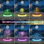 Solar-Powered Floating Fountain for Bird Baths