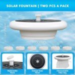 Solar-Powered Floating Fountain for Bird Baths