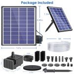 Solar Fountain Pump for Bird Baths & Ponds