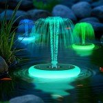 Solar-Powered Floating Fountain for Bird Baths