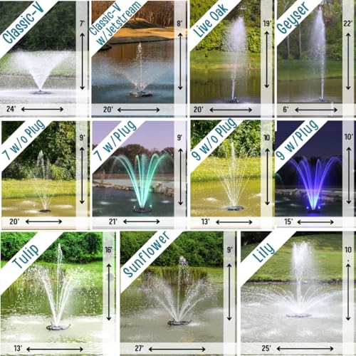 1.2 HP Floating Fountain | 200ft Cord | 11 Patterns