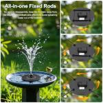 Solar Bird Bath Fountain Pump with Adjustable Spray