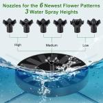 Solar Bird Bath Fountain Pump with Adjustable Spray