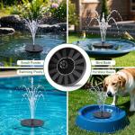 Solar Bird Bath Fountain Pump with Adjustable Spray
