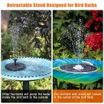 Solar Water Fountain with Lights for Gardens and Ponds