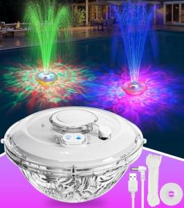 LanAqua Rechargeable Floating Pool Fountain with Lights