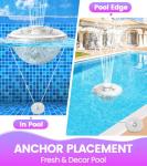 LanAqua Rechargeable Floating Pool Fountain with Lights