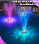LanAqua Rechargeable Floating Pool Fountain with Lights