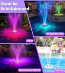 LanAqua Rechargeable Floating Pool Fountain with Lights