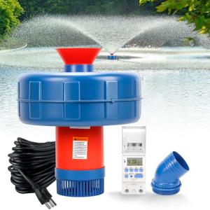 1HP Floating Pond Fountain Aerator with 100ft Cord