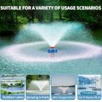 1HP Floating Pond Fountain Aerator with 100ft Cord