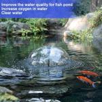 Solar-Powered Pond Filter Fountain with Colorful Lights