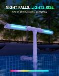 Solar Pool Fountain with Color-Changing Lights