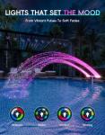 Solar Pool Fountain with Color-Changing Lights