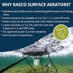 Kasco 3/4HP Surface Aerator for Ponds & Lakes