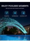 Solar Pool Fountain with 10-Color LED Lights