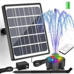 AISITIN Solar Water Fountain with LED Lights