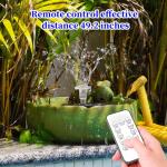 AISITIN Solar Water Fountain with LED Lights