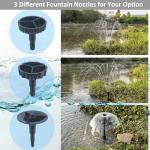Submersible Pond Fountain Kit with Pump and Filters