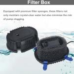 Submersible Pond Fountain Kit with Pump and Filters