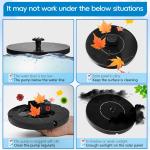 Solar Floating Fountain Pump for Bird Baths