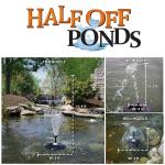 Compact Floating Fountain with RGB LED Light