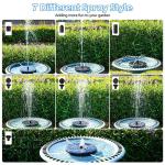 Solar Floating Fountain Pump for Bird Baths