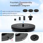 Solar Floating Fountain Pump for Bird Baths
