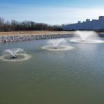 Floating Fountain with Color Lights and 1.5 HP Pump